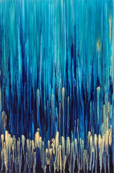 Waterfall Fluid Art Painting